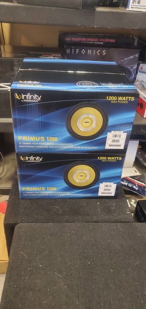 INFINITY PRIMUS 12" SUBWOOFERS