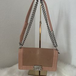 Chanel Leboy Pink Beige Bag