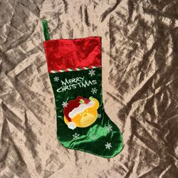 Build-A-Bear Workshop Merry Christmas Holiday Stocking Teddy Bear Santa hat holi