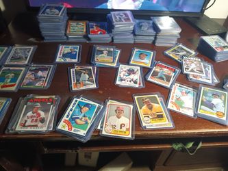Huge baseball card  lot of 350  all in cases