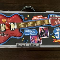 Little Tikes My Real Jam Active Play Electric Guitar Bluetooth Red New In Box
