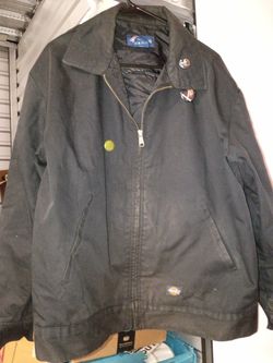 Dickies Black Zip-Up Work Jacket