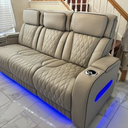 Perfect Condition LED Recliner Sofa