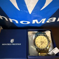 Beautiful new! Montres Prestige x Invicta chronograph watch