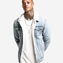 Saint Morta Sherpa Denim Jacket