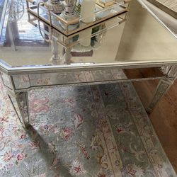 Mirrored Coffee Table And End Table