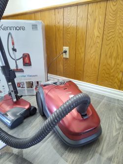 Kenmore 81414 Bagged Canister Vacuum Cleaning Tools, 400 Series + Telescoping Wand, Red

