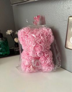 Pink mini flower bear