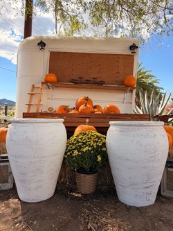 Set of 2 Tall Jar Pot Planters