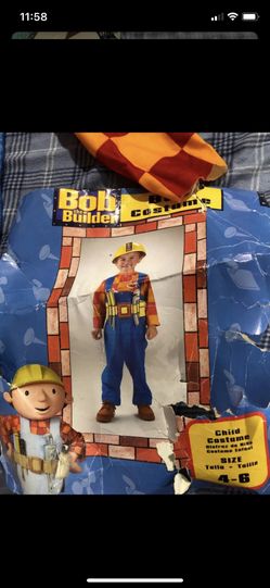 Bob the builder costume child size 4-6
