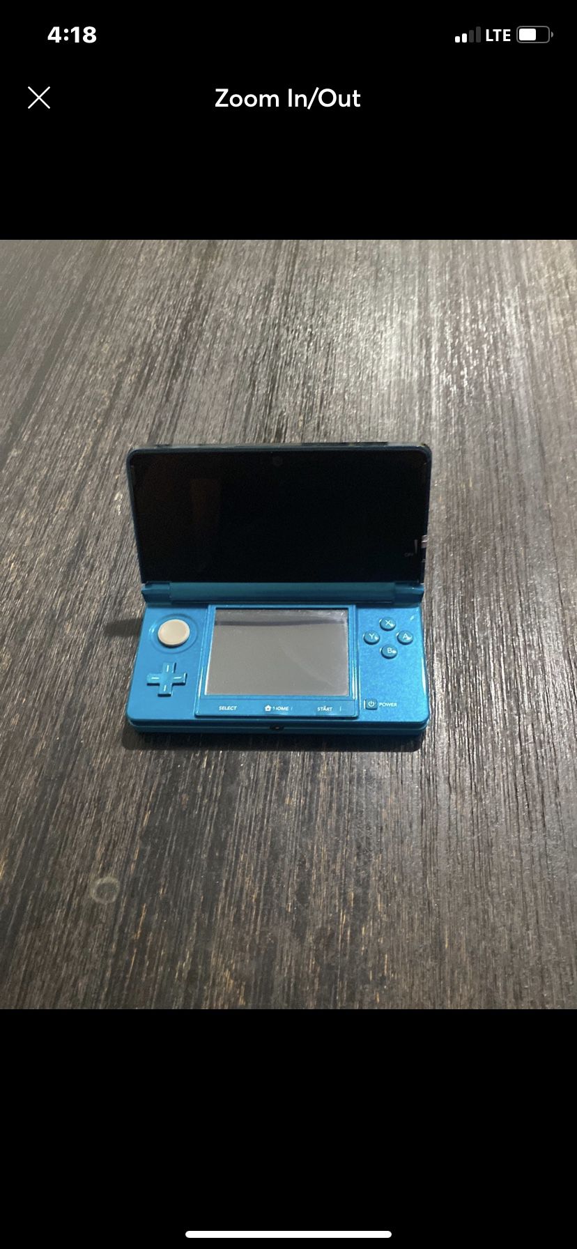 Nintendo 3DS in Aqua Blue/Black