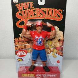  WWE BLACK CHASE CARD Superstars LJN John Cena Action Figure