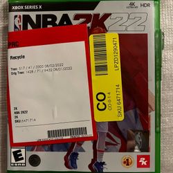 NBA 22 Video Game - XBox