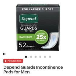 Mens Depend Guards