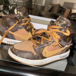 Custom LV Nikes 