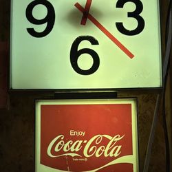 Coca Cola Coke Sign Clock