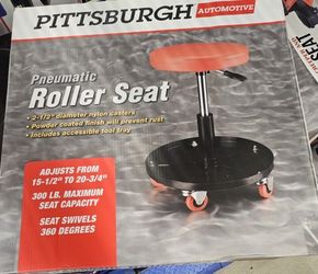 Pittsburgh Automotive Pneumatic Roller Cushioned Seat 15 x 15-20”.  