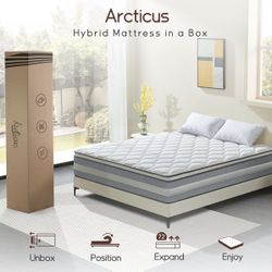 NEW: Arcticus 12” Hybrid Mattress (Full)