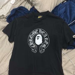 Chrome hearts x bape tee shirt 