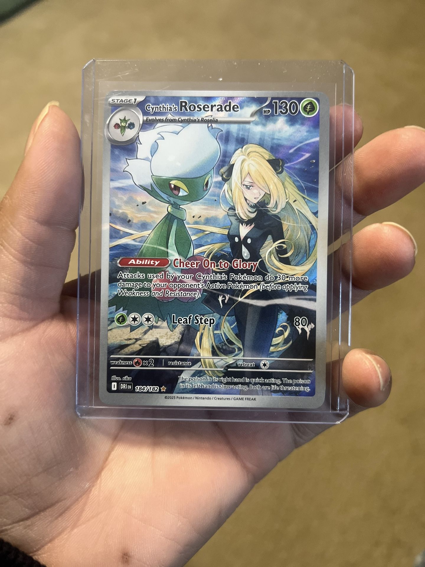 Cynthia’s Roserade And Fraxure