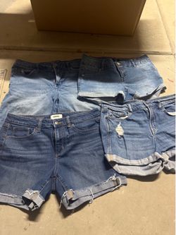 Denim shorts
