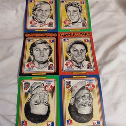 Large Superstar Baseball Collectors Cards