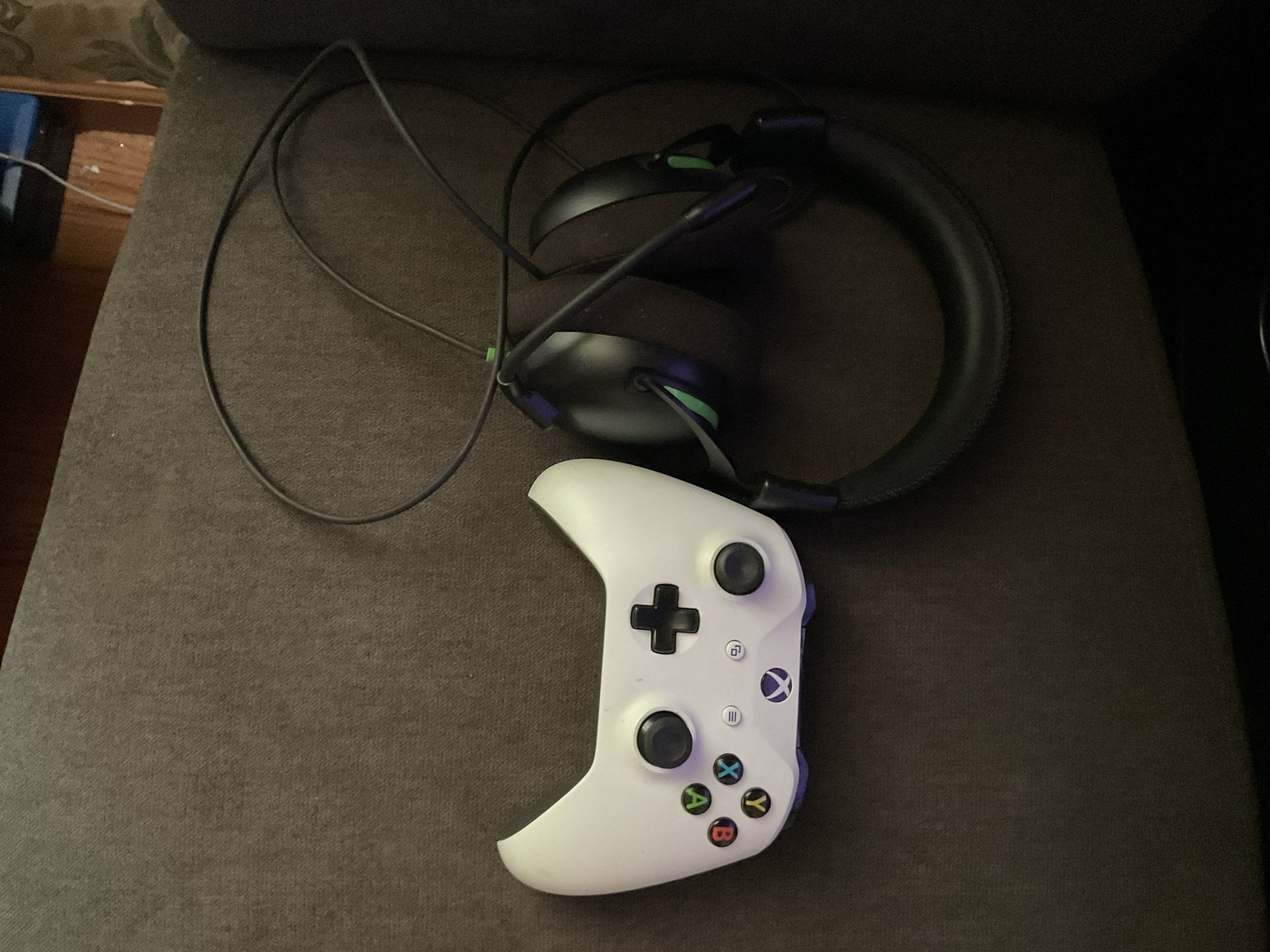 xbox controller and headset