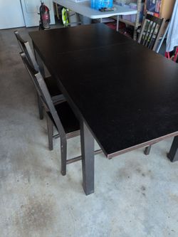 dining table and chairs