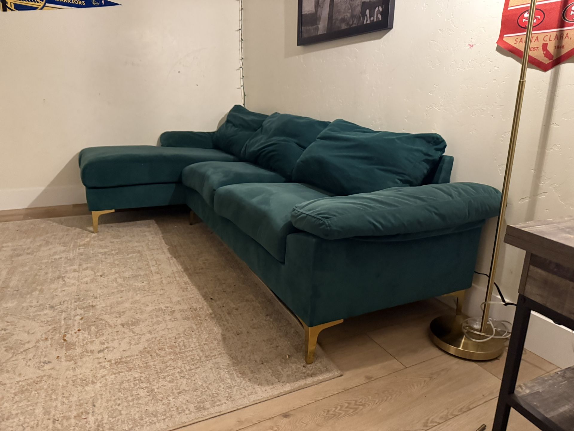 Super Cute Velvet Sectional