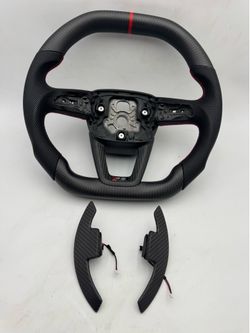 Audi SQ5 Q7 RSQ8 SQ7 B9 2017+ Carbon Fiber Steering Wheel