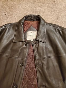 Brown Leather Jacket XL