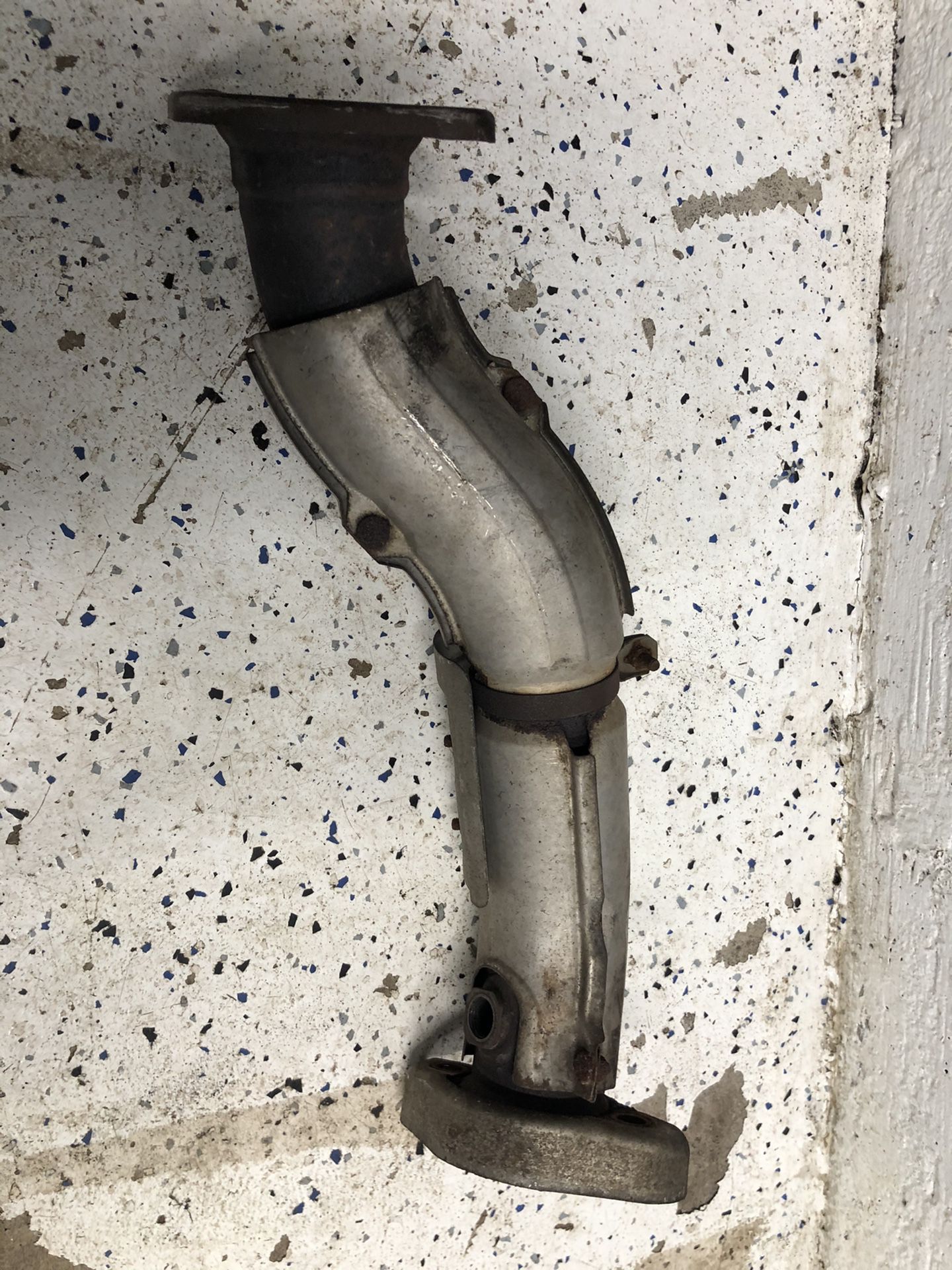 Evo x oem down pipe oxygen sensor pipe after the o2 housing precat exhaust pipe
