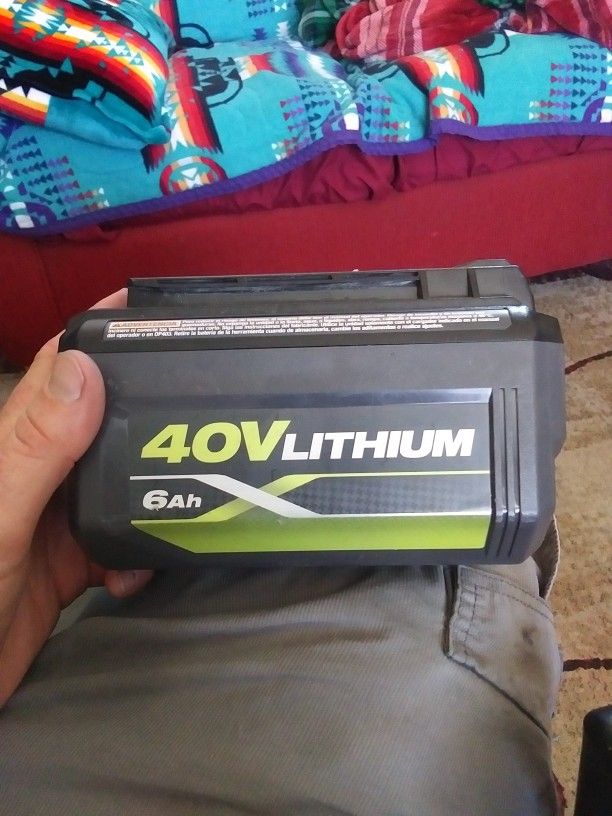 Ryobi 40v 6 Amp Battery