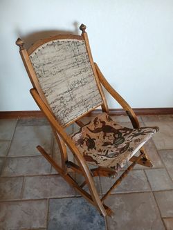 Vintage Child's Folding Rocking Chair