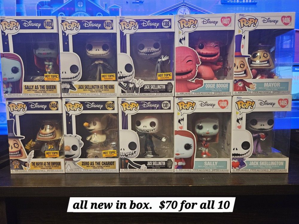 New Nightmare Before Christmas Funko Pops 