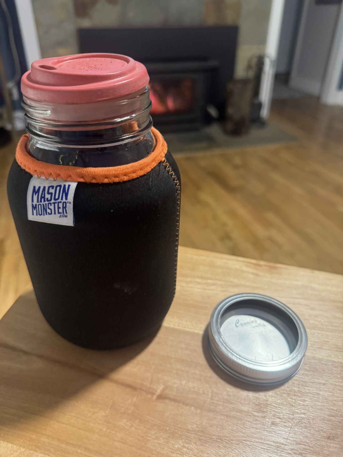 Mason Jar Monster Eco Inflator With Cup Lid