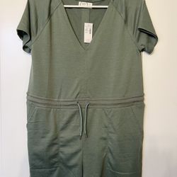 Maurice’s Olive V Neck Romper