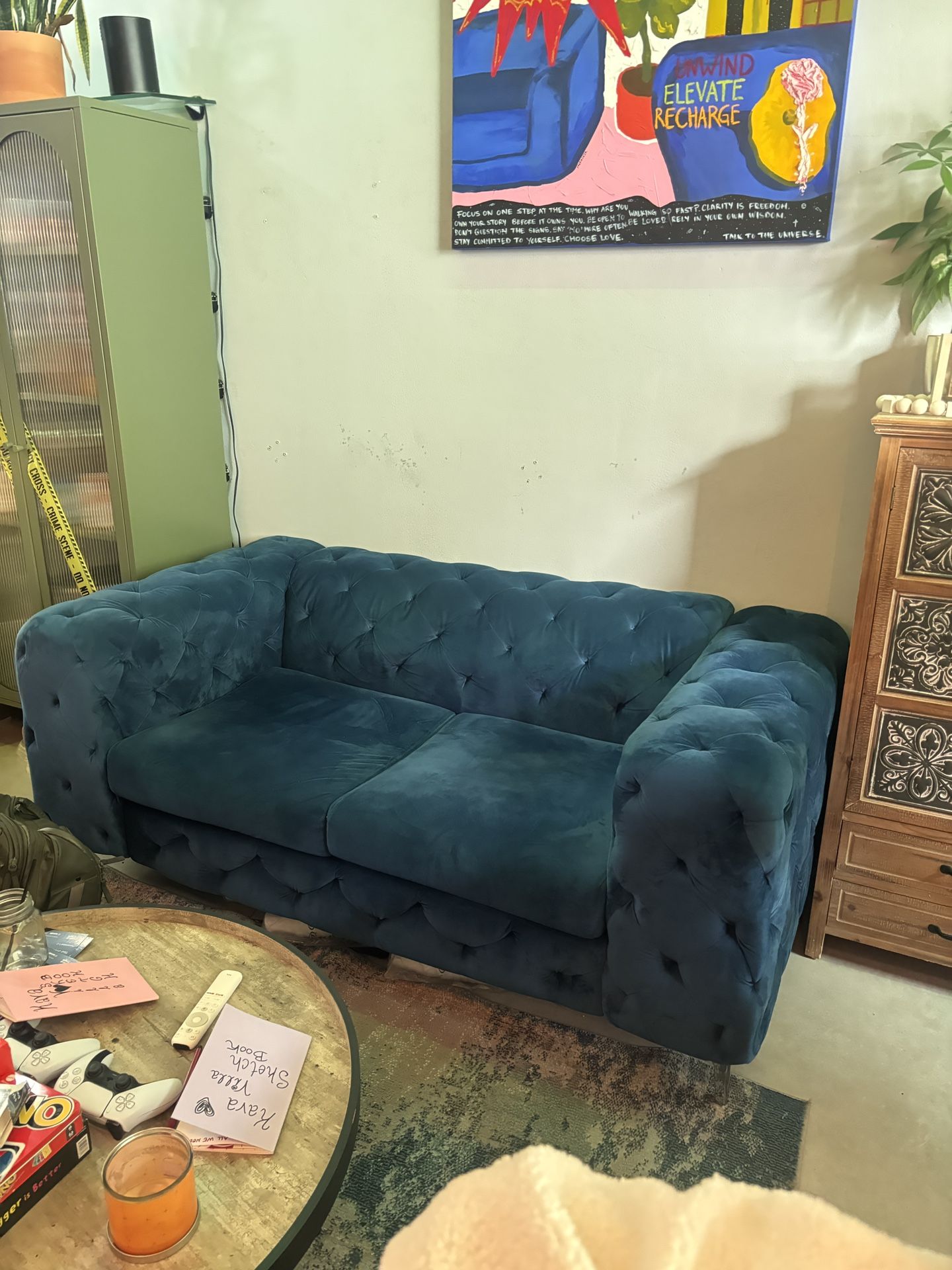 Velvet Couch- Mint ( 8 Months Old) -500