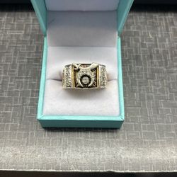Masonic Man’s Ring 14K 27.1gr Diamonds 