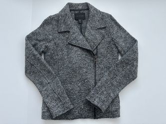 New Women’s Tahari Gray Zip Jacket Size XS
