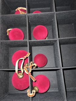 Burgundy Velvet Christmas Balls, 8  Pieces