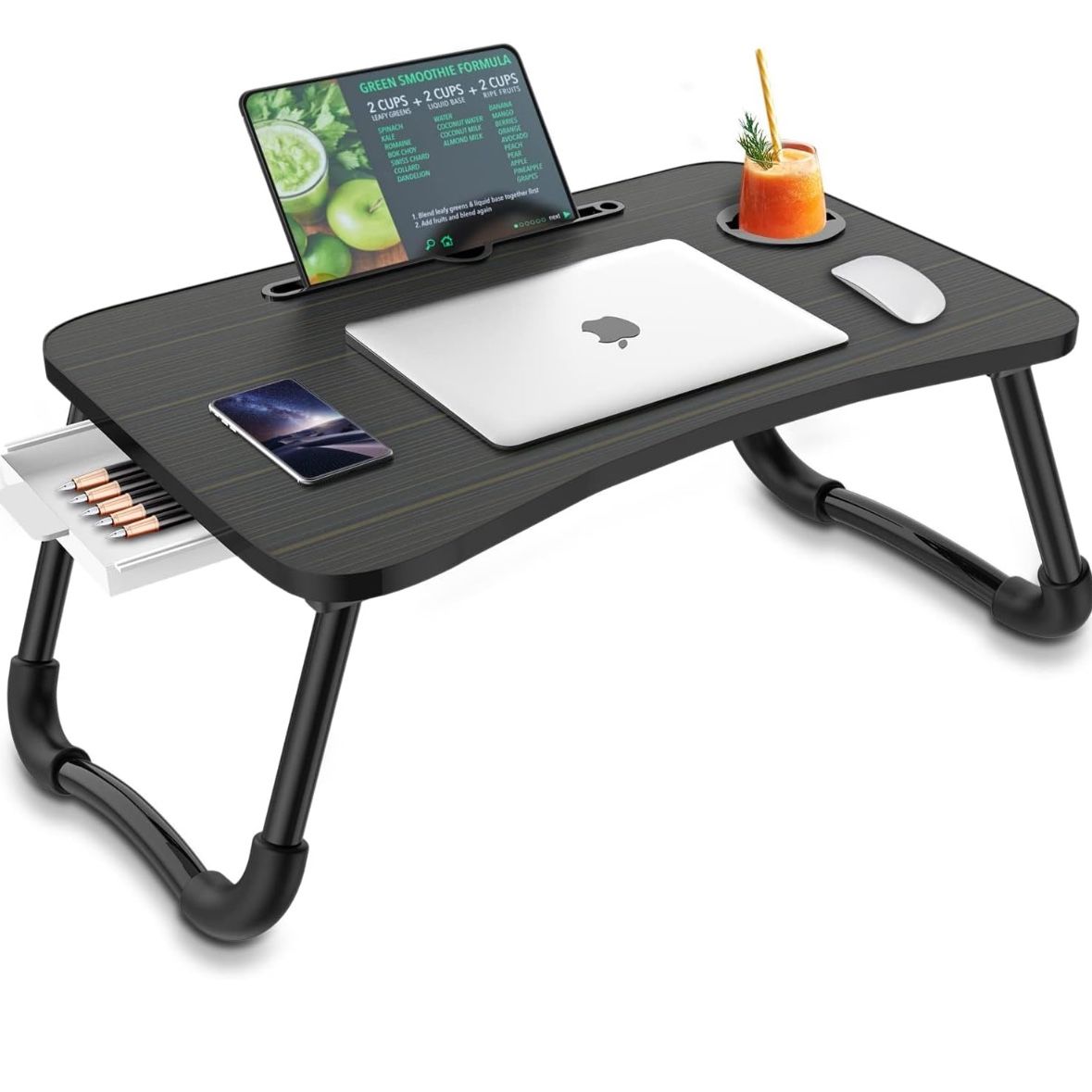 Zapuno Foldable Laptop Bed Table Multi-Function Lap Serving Tray/New