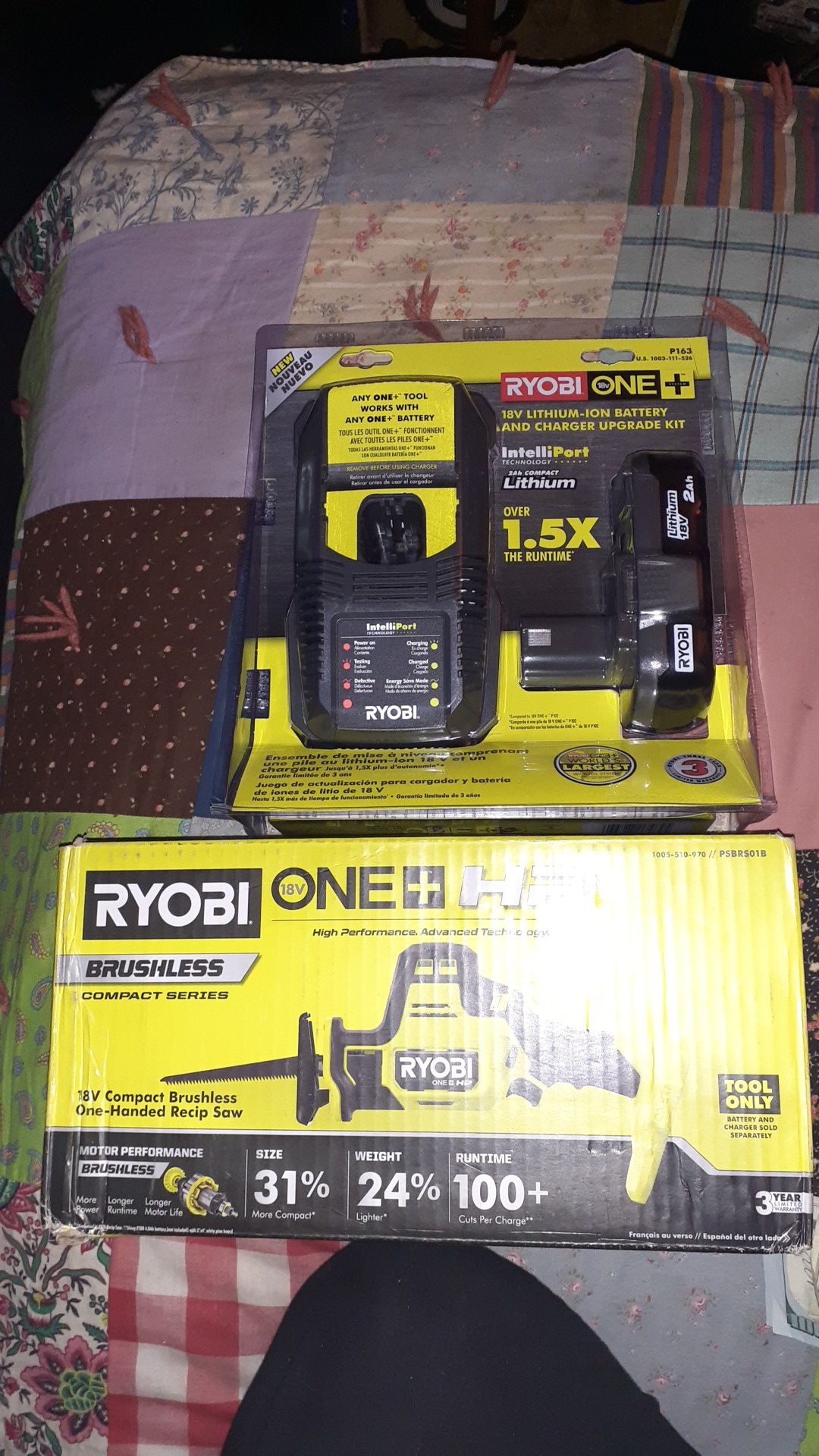 Ryobi one+HP Reciprocating saw w/battery and charger brand new