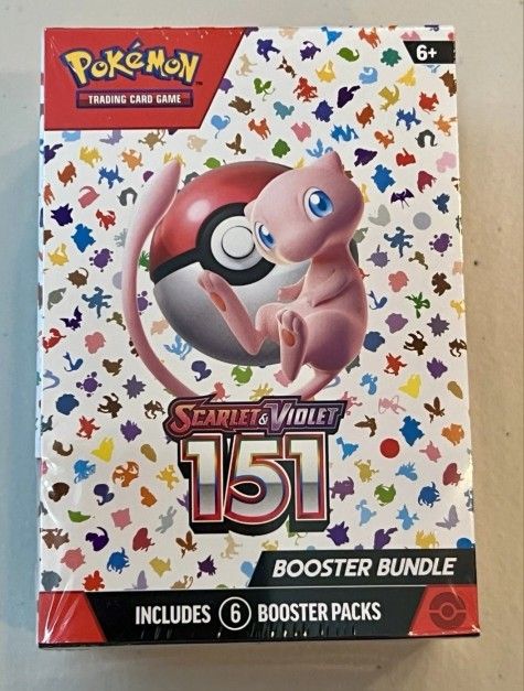 thumbnail image 2 of Pokemon TCG Scarlet & Violet 151 Booster Bundle – Factory Sealed (6 Packs) – English 2 of 6