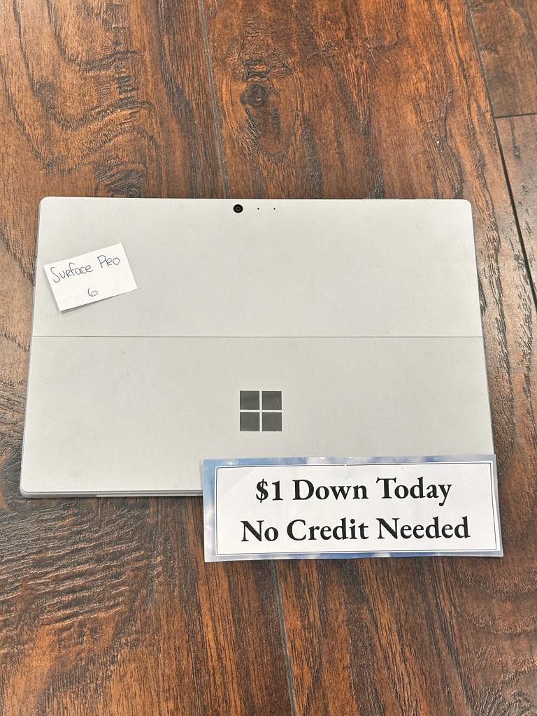 Microsoft Surface Pro 6 12.3 inch Tablet -PAYMENTS AVAILABLE-$1 Down Today 