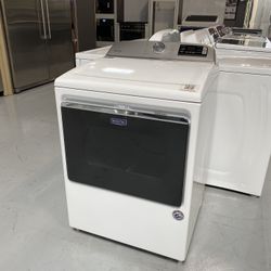 White Smart Top Load Electric Dryer - 7.4 Cu. Ft.