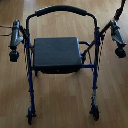 Adjustable Height Rollator with 6" Wheels
