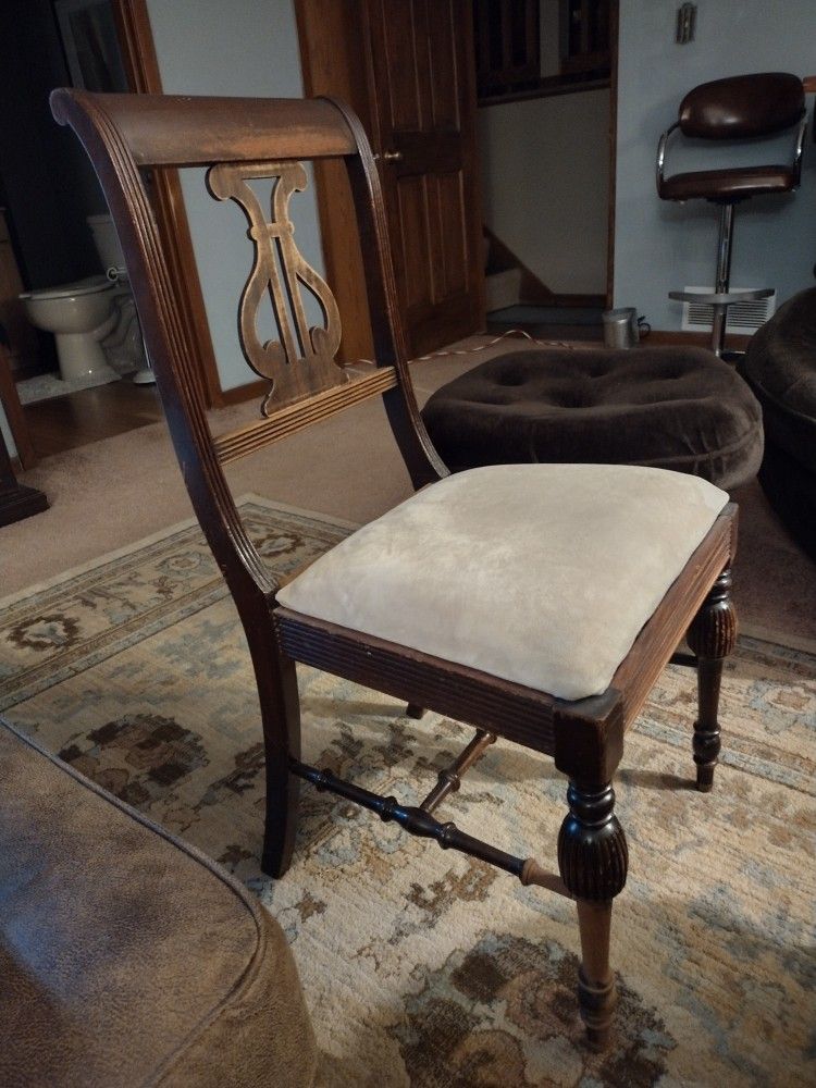 Vintage Chair With New Seating Cover. Just One :-)