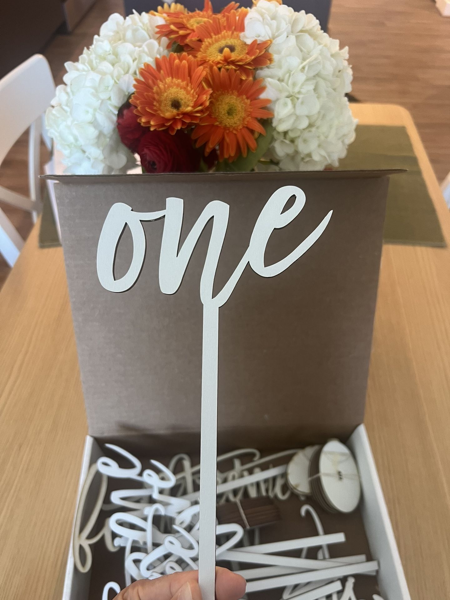 Wedding Script Table Numbers (1-14)