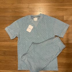 Givenchy 4G Cotton Shirt/Short Set(S,2XL)
